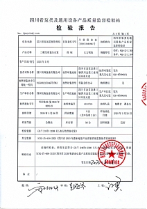 WQ三相無堵塞污水泵省質量監督檢驗報告